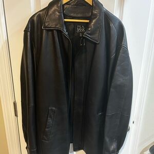 Jos. A. Bank Black Leather Jacket